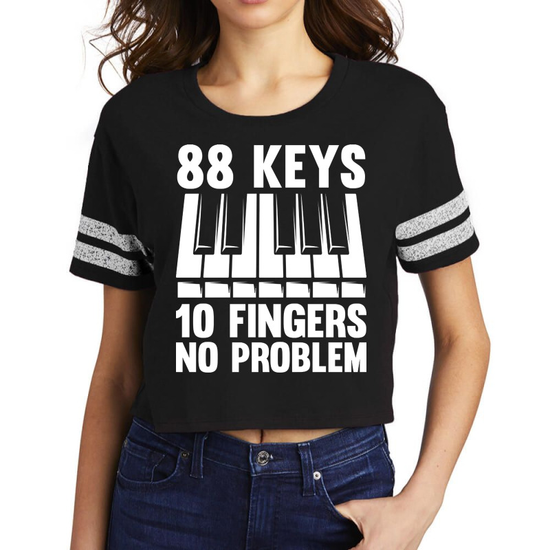 Keyboard Pianist Design And Music Musician Piano Player-n4vuc Scorecard Crop Tee by laughingtuy | Artistshot