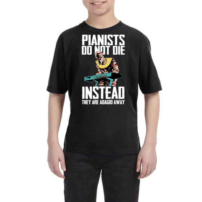 Keyboard Pianist Design And Music Musician Piano Player-rzpfq Youth Tee by laughingtuy | Artistshot