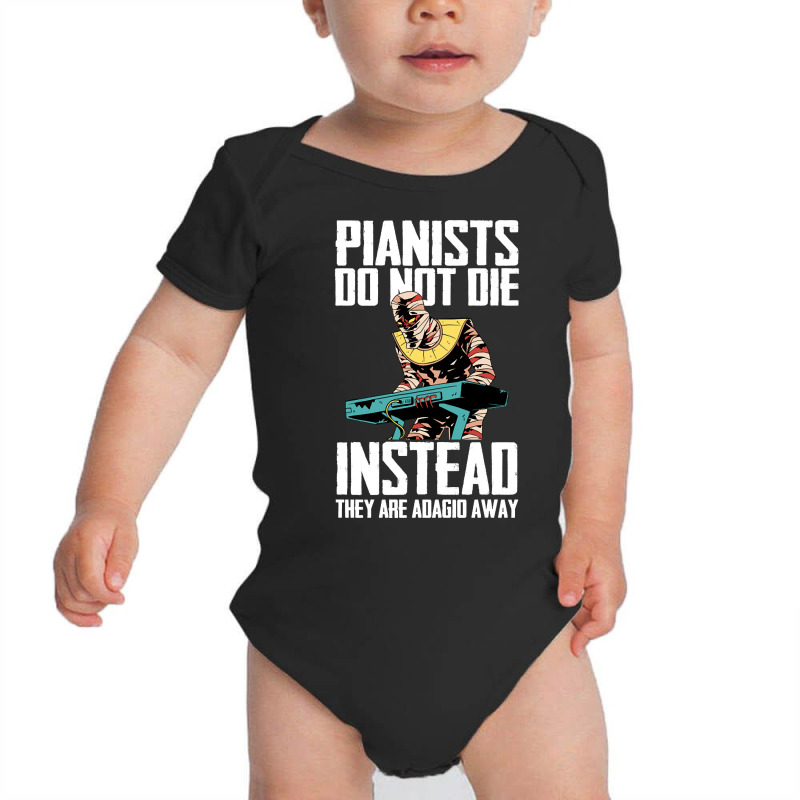 Keyboard Pianist Design And Music Musician Piano Player-rzpfq Baby Bodysuit by laughingtuy | Artistshot