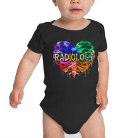 Radiology Heart Ribcage Radiologic Xray Technologist Tie Dye T Shirt Baby Bodysuit | Artistshot