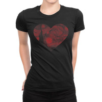 Starry Night Heart By Vincent Van Gogh Famous Painting Ladies Fitted T-shirt | Artistshot