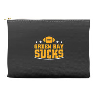 Green Bay Sucks Football Sarcastic Humor Accessory Pouches | Artistshot