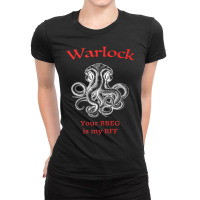 Warlock Class Bff Dungeons And Rpg Dragons Ladies Fitted T-shirt | Artistshot