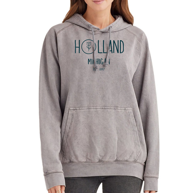 Holland Michigan Michigander Great Lakes Souvenir Gift Tulip T Shirt Vintage Hoodie | Artistshot