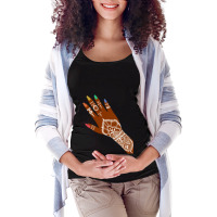 Pride Henna, Long Maternity Scoop Neck T-shirt | Artistshot