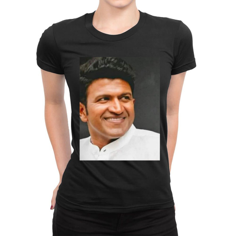 Punith Rajkumar Sir Ladies Fitted T-Shirt by RILEYALLEN | Artistshot