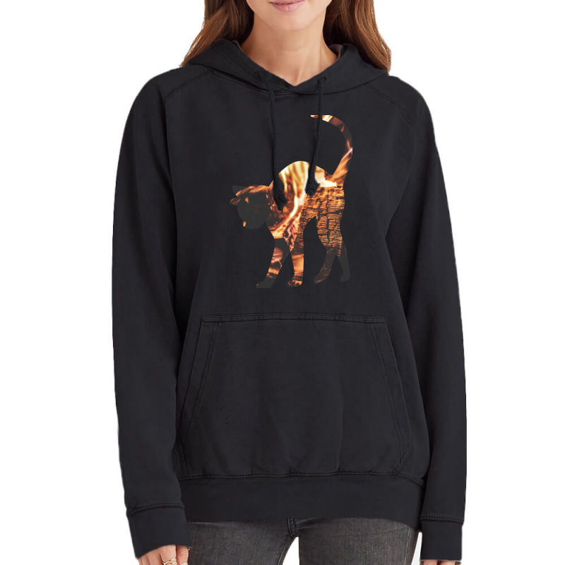 This Cat Is On Fire Vintage Hoodie by RILEYALLEN | Artistshot