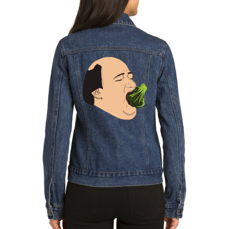 Kevin Vs Broccoli Ladies Denim Jacket | Artistshot