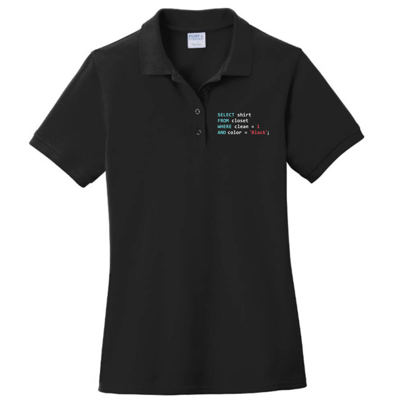 Programmer Sql Query Geek Database Coding Long Sleeve T Shirt Ladies Polo Shirt by cm-arts | Artistshot