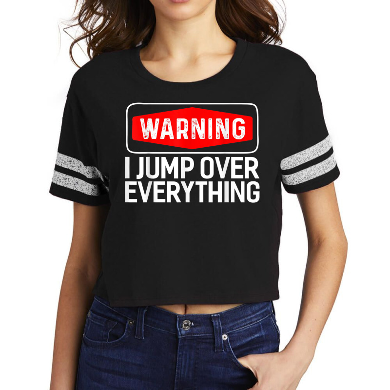 Parkour Warning I Jump Over Everything Free Running T Shirt Scorecard Crop Tee by cm-arts | Artistshot