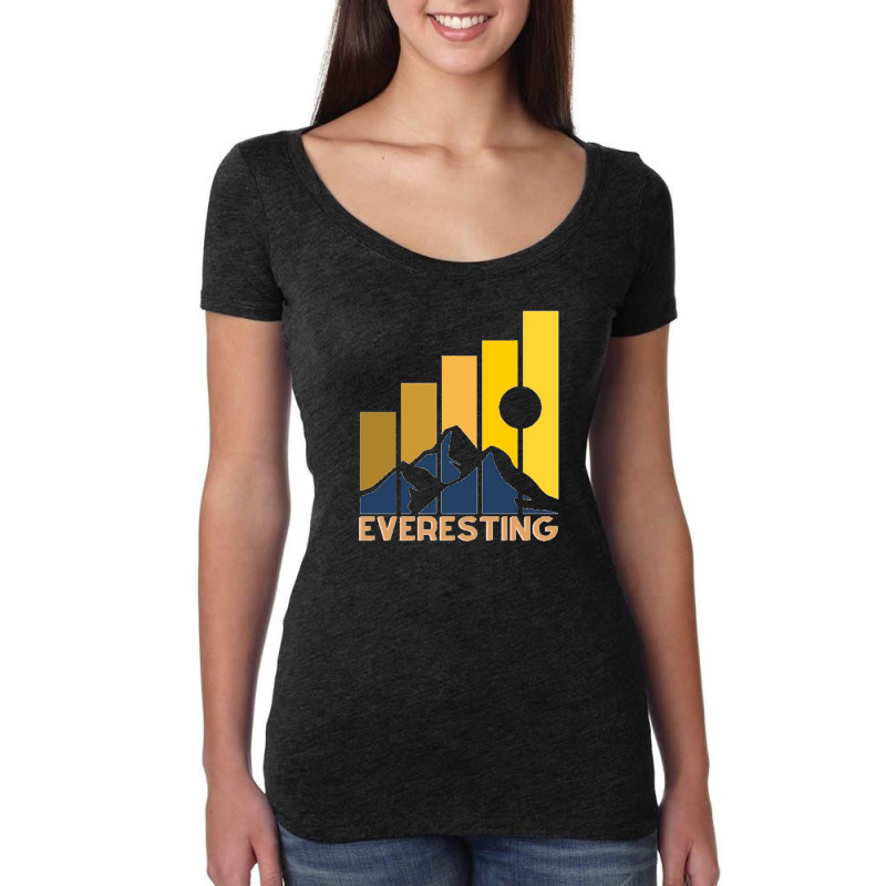 Everesting Challenge Women's Triblend Scoop T-shirt by cm-arts | Artistshot