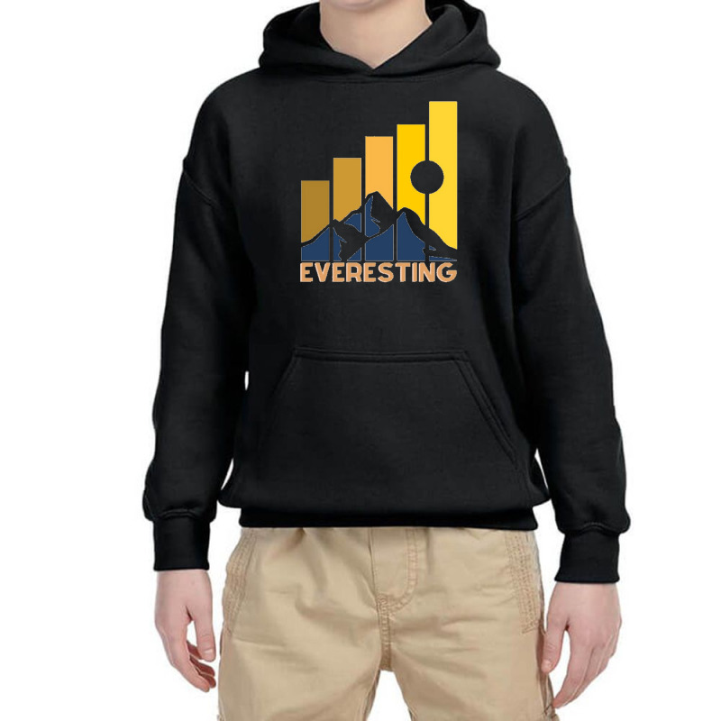 Everesting Challenge Youth Hoodie by cm-arts | Artistshot