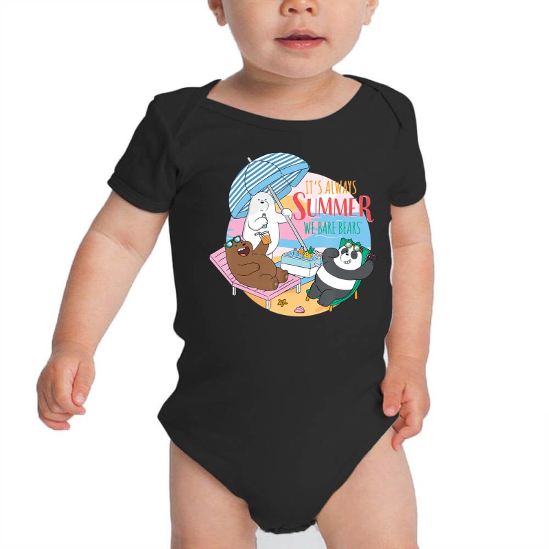 We Bare Bears Grizz Panda Ice Bear Always Summer Baby Bodysuit by ngodieutrinh | Artistshot