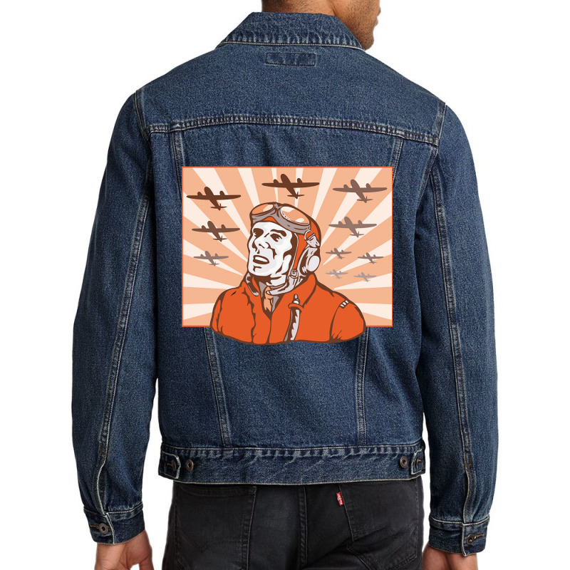 Bomber Flying Men Denim Jacket | Artistshot