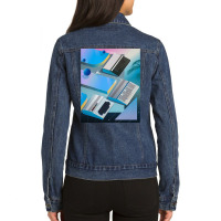 Keyboards Outrun Ladies Denim Jacket | Artistshot