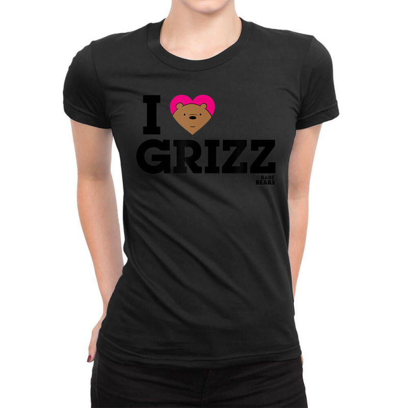 We Bare Bears Heart Grizz Ladies Fitted T-Shirt by ngodieutrinh | Artistshot