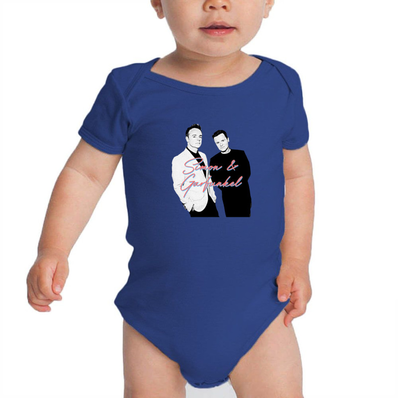 Simon & Garfunkel Ant & Dec 80s Style Parody Design Baby Bodysuit | Artistshot