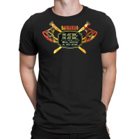 Womens Barbarian He Attac Dungeons D20 Tabletop Rpg Dragons Vneck T-shirt | Artistshot