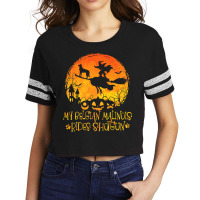 Halloween Belgian Malinois Rides Shotgun Funny Dog Lover Premium T Shi Scorecard Crop Tee | Artistshot