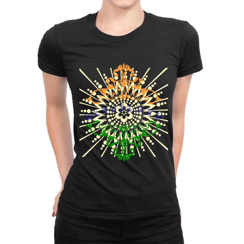 Indian Pride From Bengaluru Ladies Fitted T-Shirt by RILEYALLEN | Artistshot