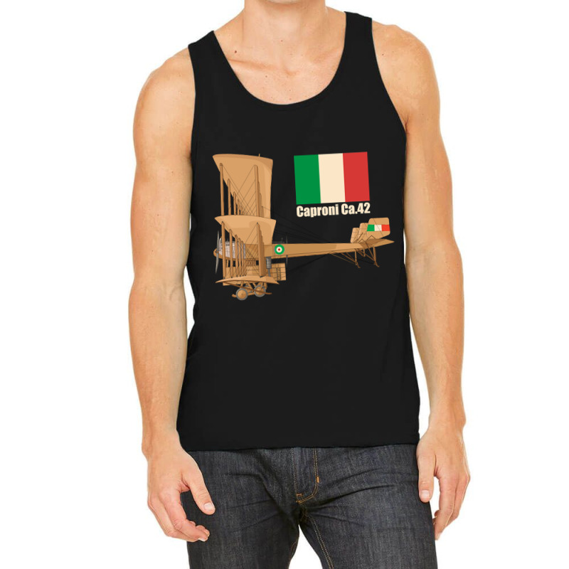 Caproni Ca4 Ca42 Ww1 Italian Heavy Bomber Triplane Plane Diagram Gifts Tank Top | Artistshot