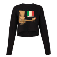 Caproni Ca4 Ca42 Ww1 Italian Heavy Bomber Triplane Plane Diagram Gifts Cropped Sweater | Artistshot