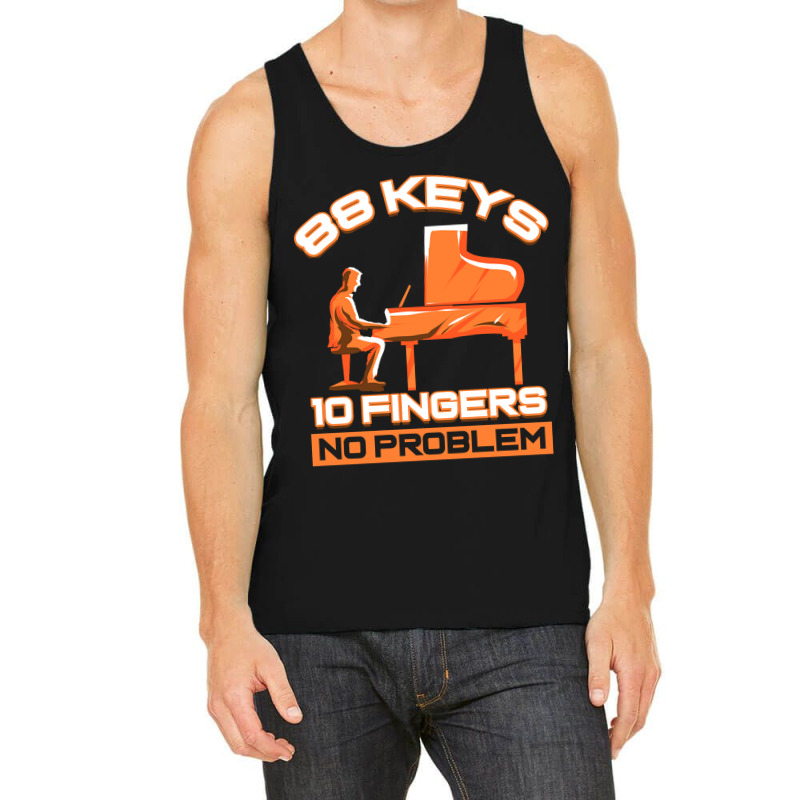 Piano 88 Keys 10 Fingers Keyboard Pianist Tank Top | Artistshot