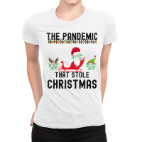 Pandemic That Stole Christmas 2020 Tacky Ugly Xmas Sweater Tank Top Ladies Fitted T-shirt | Artistshot