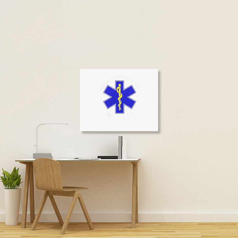 New Mexico Ems Emergency Medical Services Emt Medic T Shirt Landscape Canvas Print | Artistshot