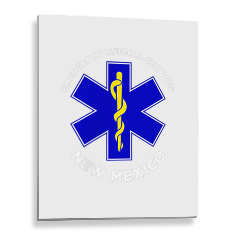 New Mexico Ems Emergency Medical Services Emt Medic T Shirt Metal Print Vertical | Artistshot