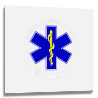 New Mexico Ems Emergency Medical Services Emt Medic T Shirt Metal Print Square | Artistshot