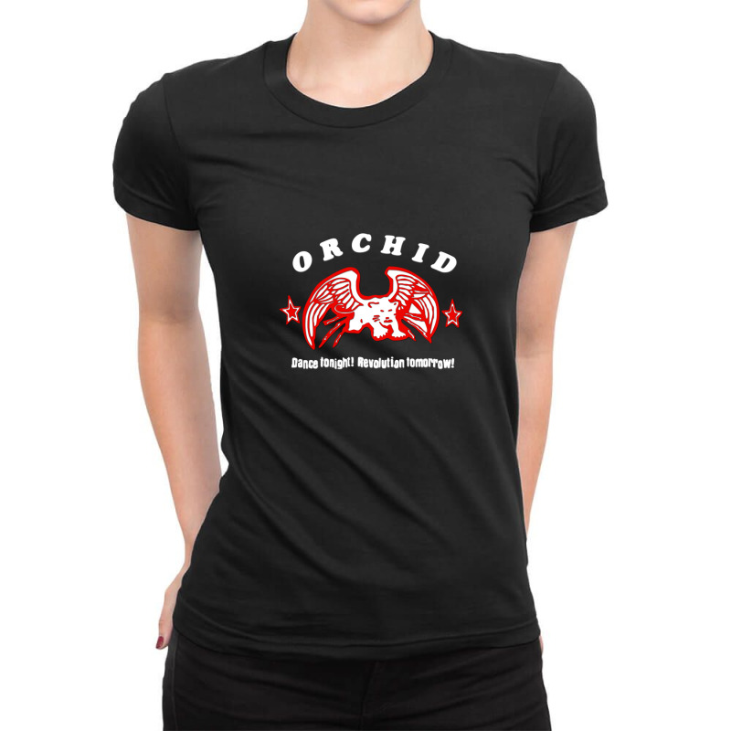 Orchid Dance Tonight Revolution Ladies Fitted T-Shirt by JeanetteNeubauer | Artistshot