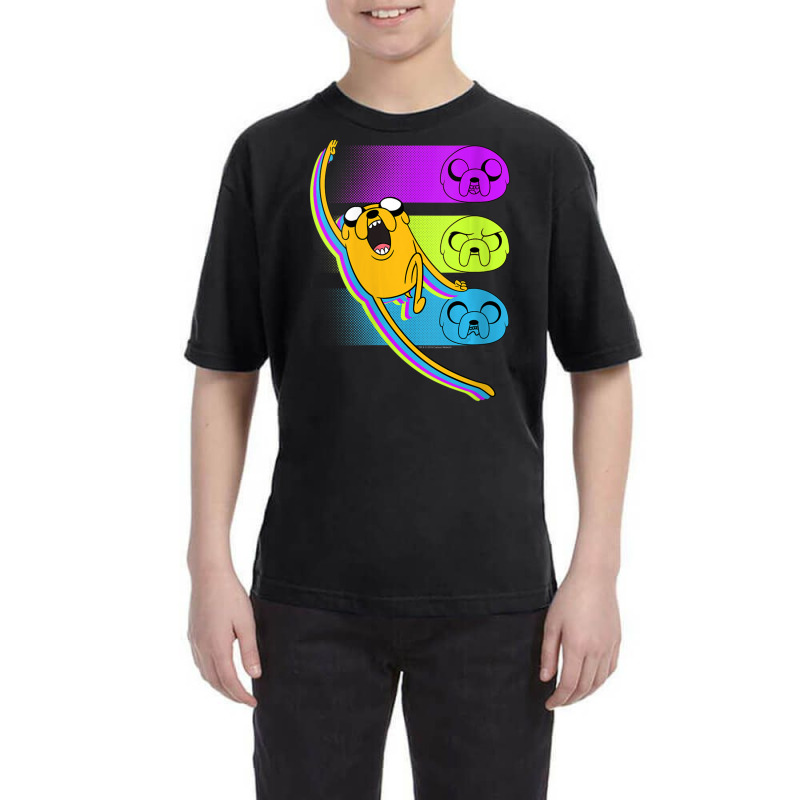 Womens Cn Adventure Time Jake Neon Faces Youth Tee by ngodieutrinh | Artistshot