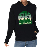 Milwaukee Basketball 2022 B-ball City Retro Vintage Lightweight Hoodie | Artistshot