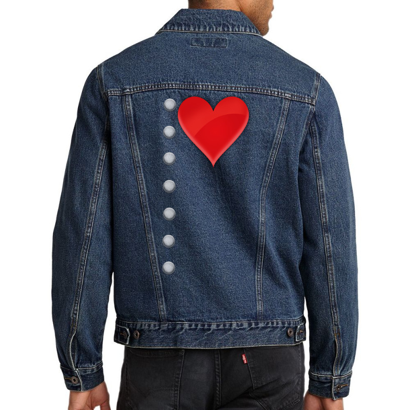 Oz Tin Man Costume Easy Halloween Costume Tin Man Heart Long Sleeve T Men Denim Jacket | Artistshot