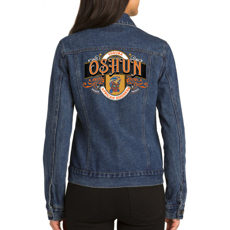 Orisha Oshun   Goddess Of Divinity, Femininity And Love Premium T Shir Ladies Denim Jacket by cm-arts | Artistshot