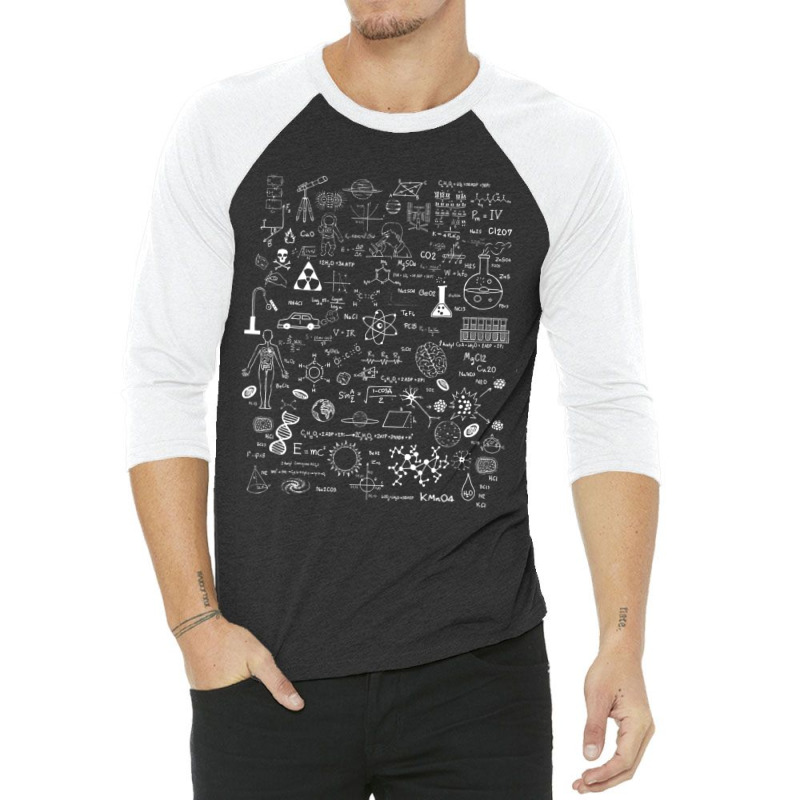 Science Physic Math Chemistry Biology Astronomy 3/4 Sleeve Shirt by kentuckykonpha9 | Artistshot