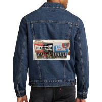 Champion Spark Plugs Display  Long Men Denim Jacket | Artistshot