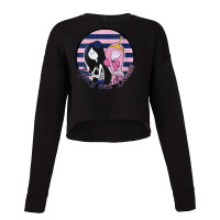 Womens Cn Adventure Time Marcy And Bonnie Striped Portrait Cropped Sweater | Artistshot