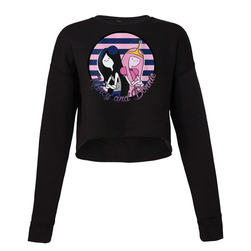 Womens Cn Adventure Time Marcy And Bonnie Striped Portrait Cropped Sweater by ngodieutrinh | Artistshot