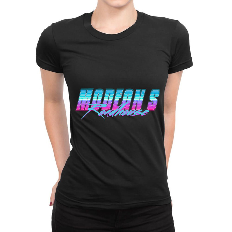 Modeans Roadhouse - Letterkenny 80s Style Ladies Fitted T-Shirt by Kenruhaea79 | Artistshot