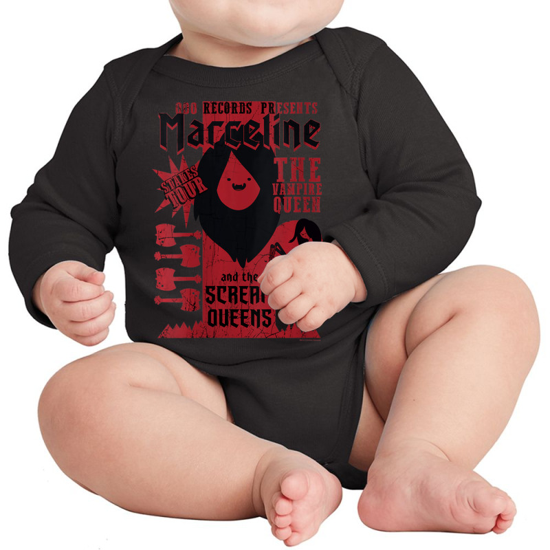 Womens Cn Adventure Time Ooo Records Presents Marceline Long Sleeve Baby Bodysuit by ngodieutrinh | Artistshot