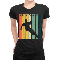 Retro Style Parkour Vintage Urban Free Running T Shirt Ladies Fitted T-shirt | Artistshot