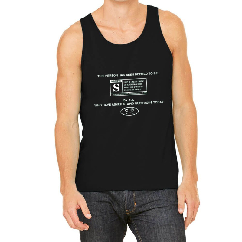 Rated S For Sarcastic Tank Top | Artistshot