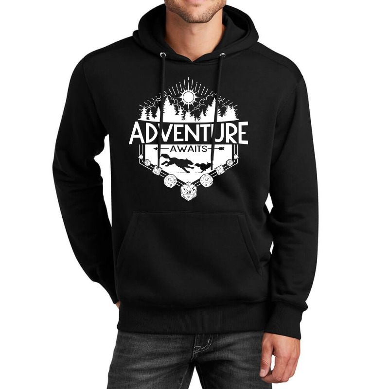 Adventure Awaits - White Version Unisex Hoodie | Artistshot