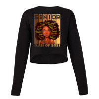 Senior 2023 Class Black Smart Afro Melanin African American Cropped Sweater | Artistshot