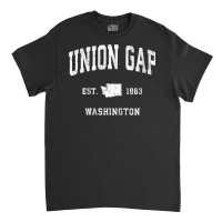 Womens Union Gap Washington Wa Vintage Athletic Sports Design V Neck T Classic T-shirt | Artistshot