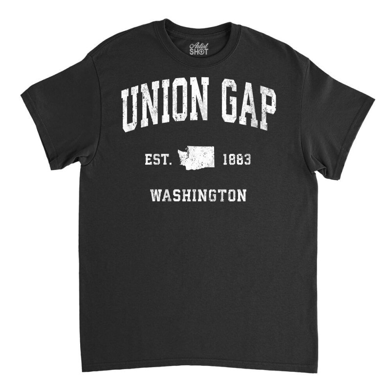 Womens Union Gap Washington Wa Vintage Athletic Sports Design V Neck T Classic T-shirt | Artistshot