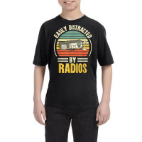 Easily Distracted By Radios Ham Radio Amateur Radio T Shirt Youth Tee | Artistshot