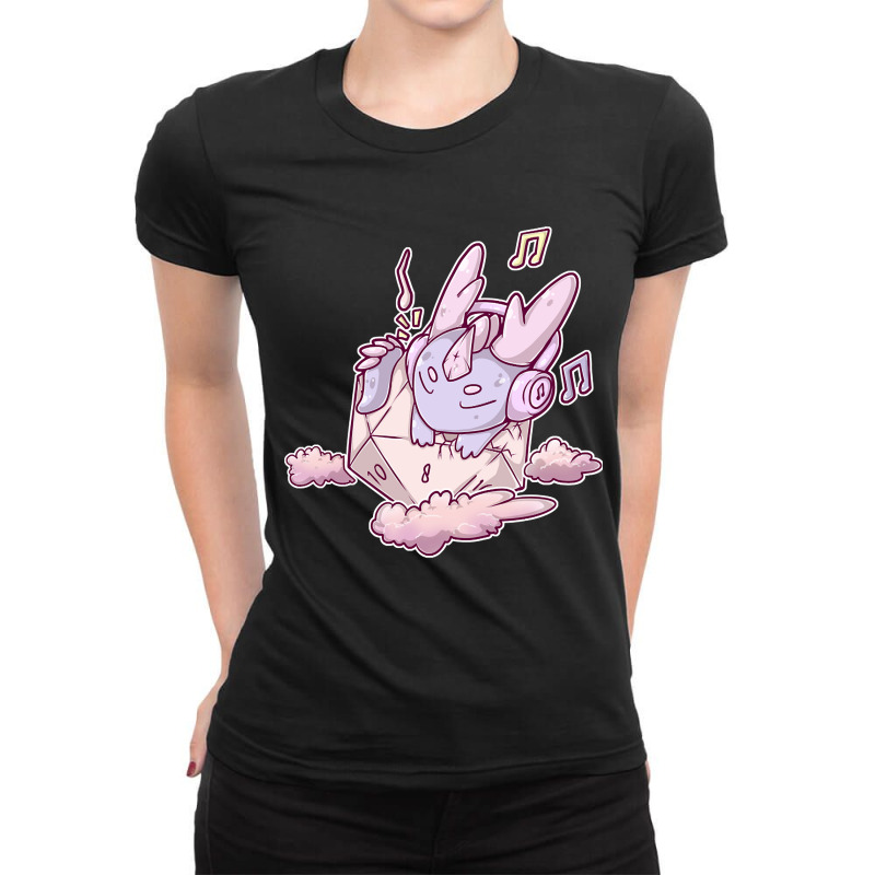 Baby Lofi Dragon On Cloud Ladies Fitted T-Shirt by Kosdapen517 | Artistshot